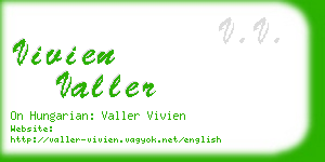 vivien valler business card